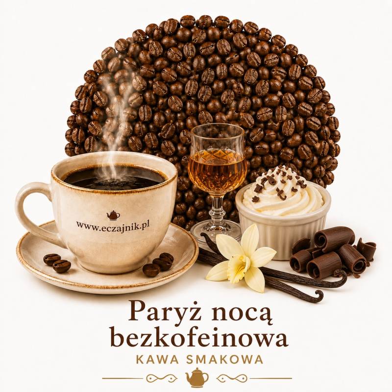 Kawa Bezkofeinowa Noc w Paryżu – smakowa Arabica | eczajnik.pl